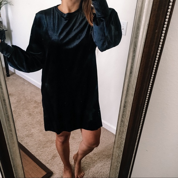 mini long sleeve knit dress Ribbed Mini Dress Magenta / Medium